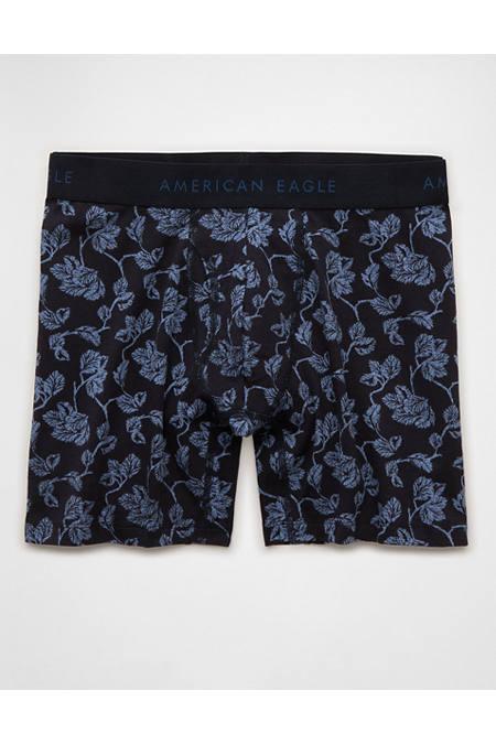 AEO Men's Striped 6" Classic Boxer Brief Men's Navy by AMERICAN EAGLE