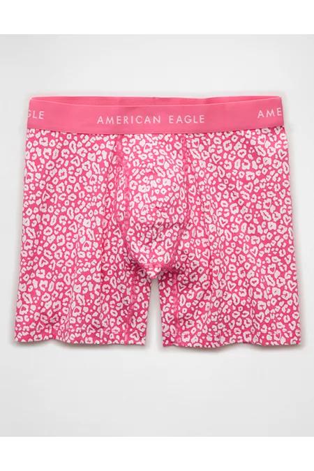 AEO Men's Striped 6" Classic Boxer Brief Men's Pink by AMERICAN EAGLE