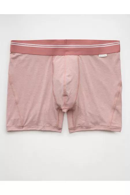AEO Men's Tropical Toucan 4.5" Ultra Soft Boxer Brief Men's Dusty Pink by AMERICAN EAGLE