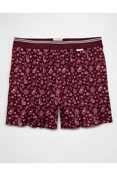 AEO Men's Ultra Soft Pocket Boxer Short Men's Wine by AMERICAN EAGLE