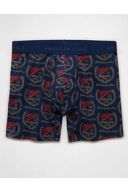 AEO Men'striped 6" Classic Boxer Brief Men's Navy by AMERICAN EAGLE