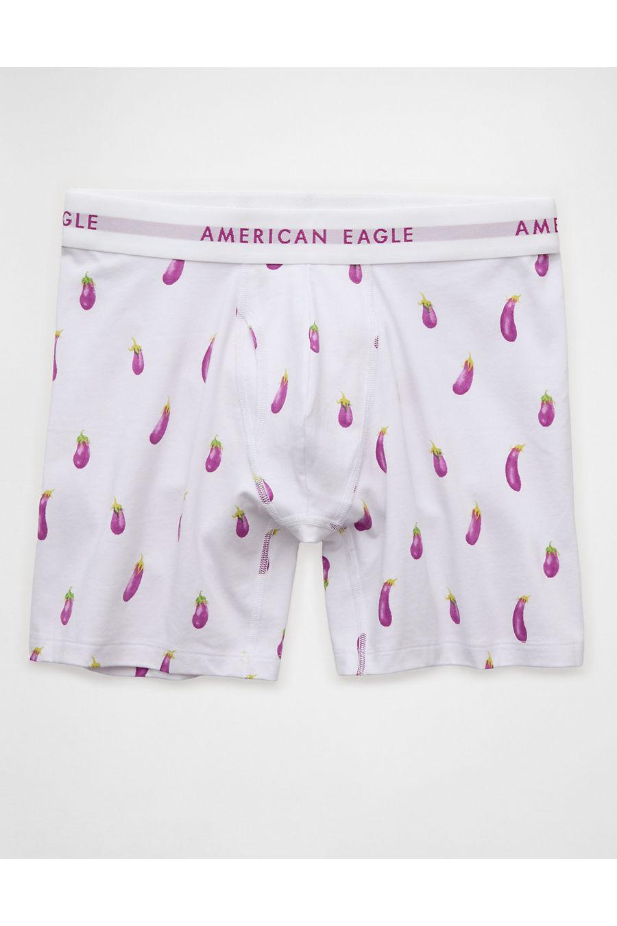 AEO Men'striped 6" Classic Boxer Brief Men's White by AMERICAN EAGLE AEO Men'striped 6" Classic Boxer Brief Men's White by AMERICAN EAGLE