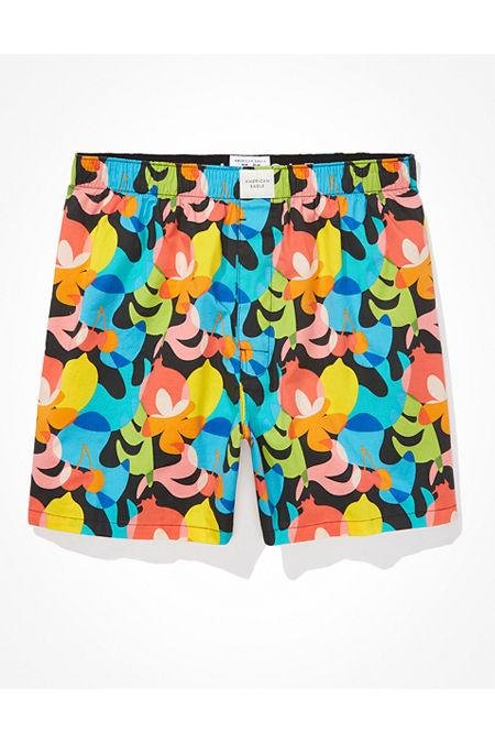 AEO Neon Tropical Stretch Boxer Short Men's Black M by AMERICAN EAGLE