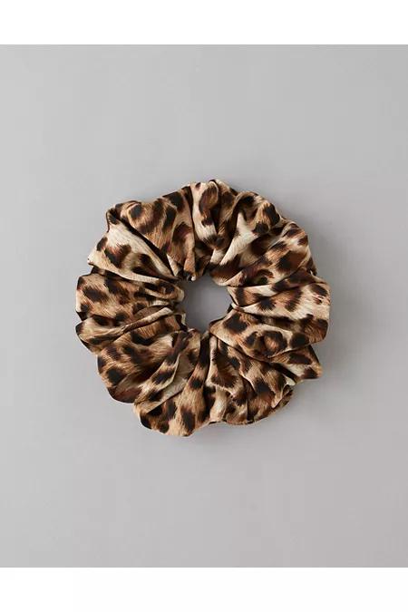 AEO Oversized Leopard Scrunchie Women's Brown by AMERICAN EAGLE