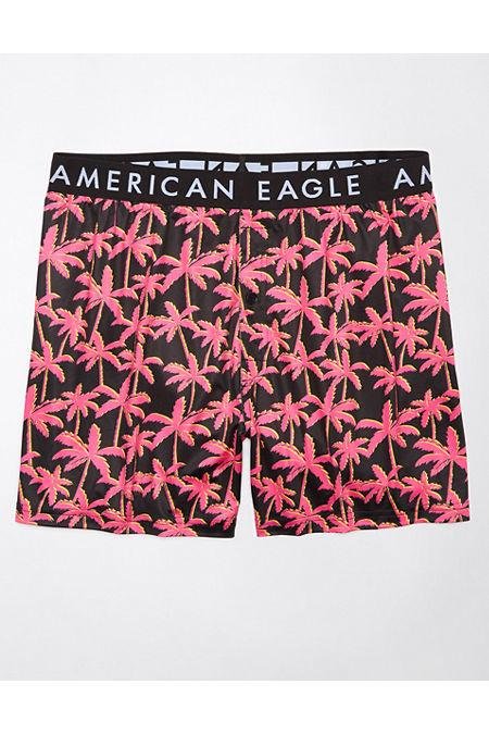 AEO Palm Trees Soft Pocket Boxer Short Men's Pink M by AMERICAN EAGLE