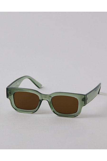 AEO Rectangular Thick Frame Sunglasses Men's Olive by undefined AEO Rectangular Thick Frame Sunglasses Men's Olive by undefined