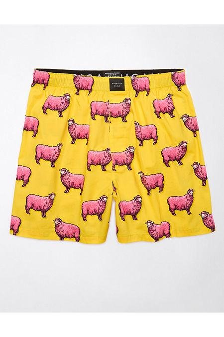 AEO Sheep Stretch Boxer Short Men's Yellow XS by AMERICAN EAGLE