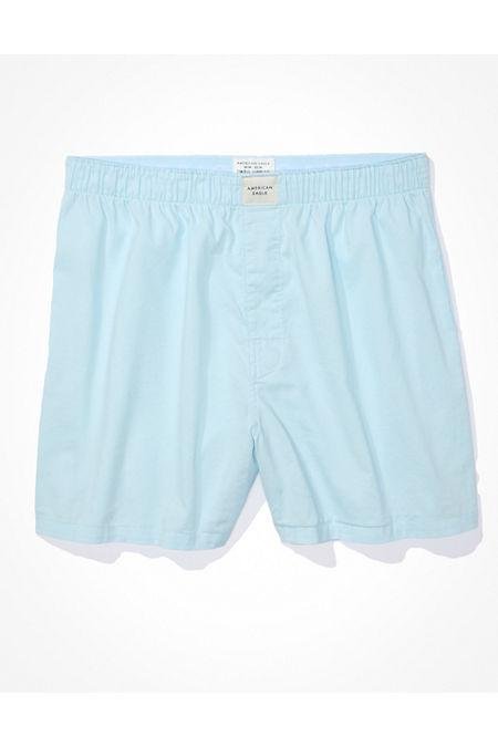 AEO Solid Stretch Boxer Short Men's Sky Blue XXXL by AMERICAN EAGLE