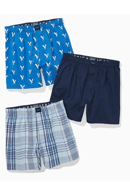AEO Stretch Boxer Short 3-Pack Men's Multi L by AMERICAN EAGLE