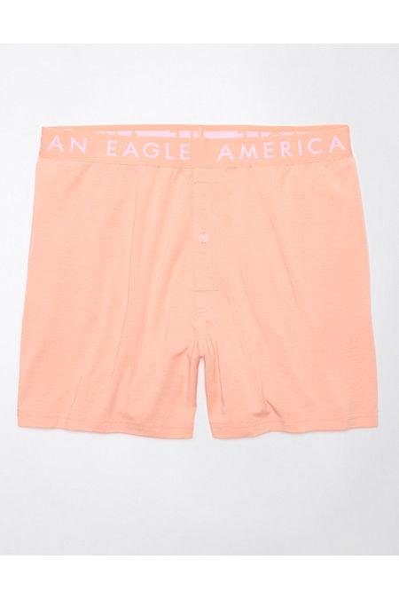 AEO Ultra Soft Pocket Boxer Short Men's Coral M by AMERICAN EAGLE