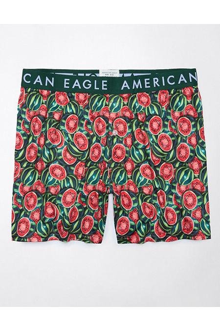AEO Watermelons Ultra Soft Pocket Boxer Short Men's Green XXL by AMERICAN EAGLE