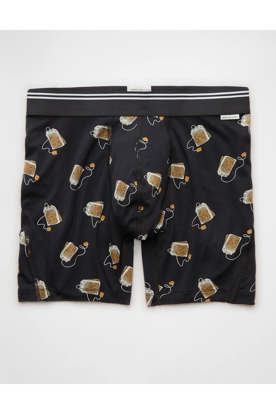 AEOen's Tea Bags 6" Ultra Soft Boxer Briefen's Charcoal by AMERICAN EAGLE