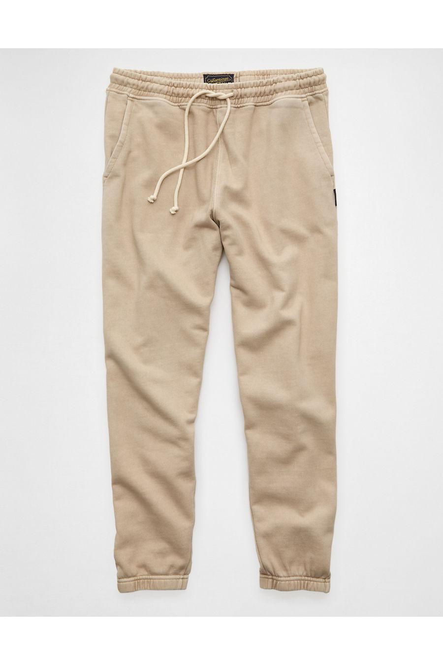 AEaidbackuxe Heavyweight Sweatpant Men's Dune Khaki by AMERICAN EAGLE