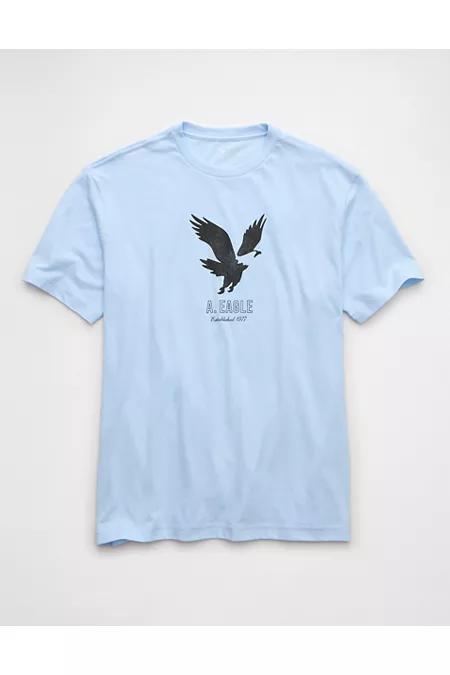 AEightweight Iconogo Graphic T-Shirt Men's Icy Blue by AMERICAN EAGLE