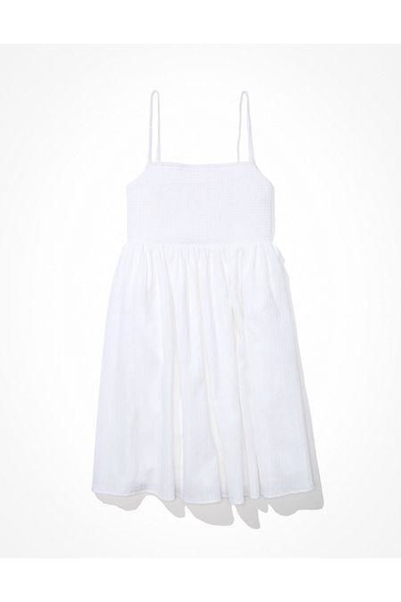AEmocked Cami Mini Dress Women's White by AMERICAN EAGLE