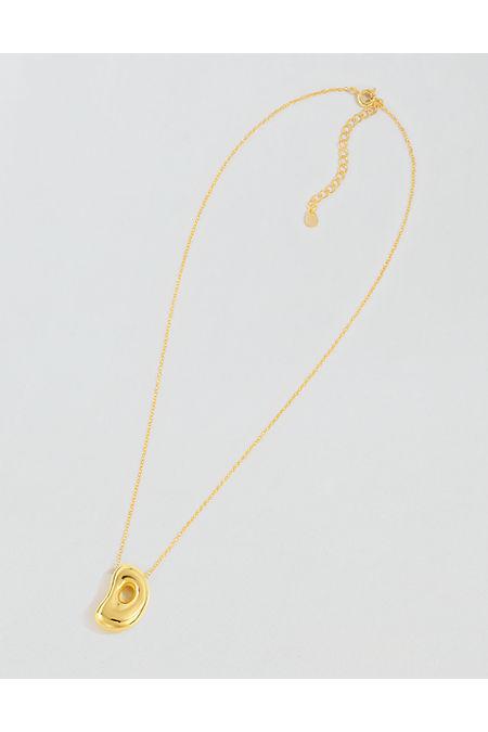 Athra Bubble Letter Necklace Women's Gold by AMERICAN EAGLE