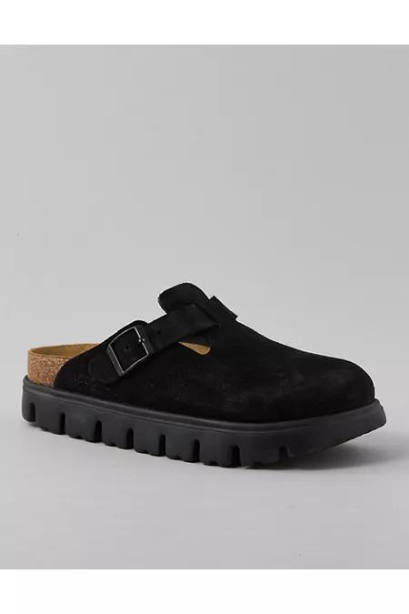 Birkenstock Boston Chunky Suede Clog Women's Black by AMERICAN EAGLE