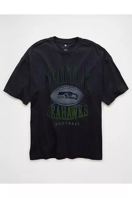NFL Boxy Seattle Seahawks Graphic T-Shirt Men's Black Wash by AMERICAN EAGLE NFL Boxy Seattle Seahawks Graphic T-Shirt Men's Black Wash by AMERICAN EAGLE
