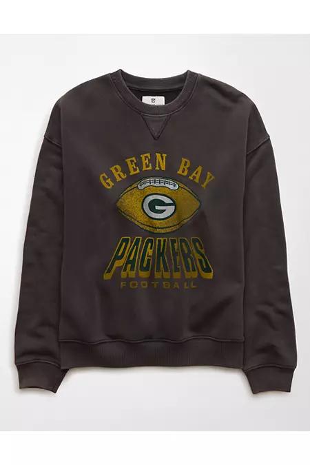 NFL Green Bay Packers Crew Neck Sweatshirt Women's Black by AMERICAN EAGLE