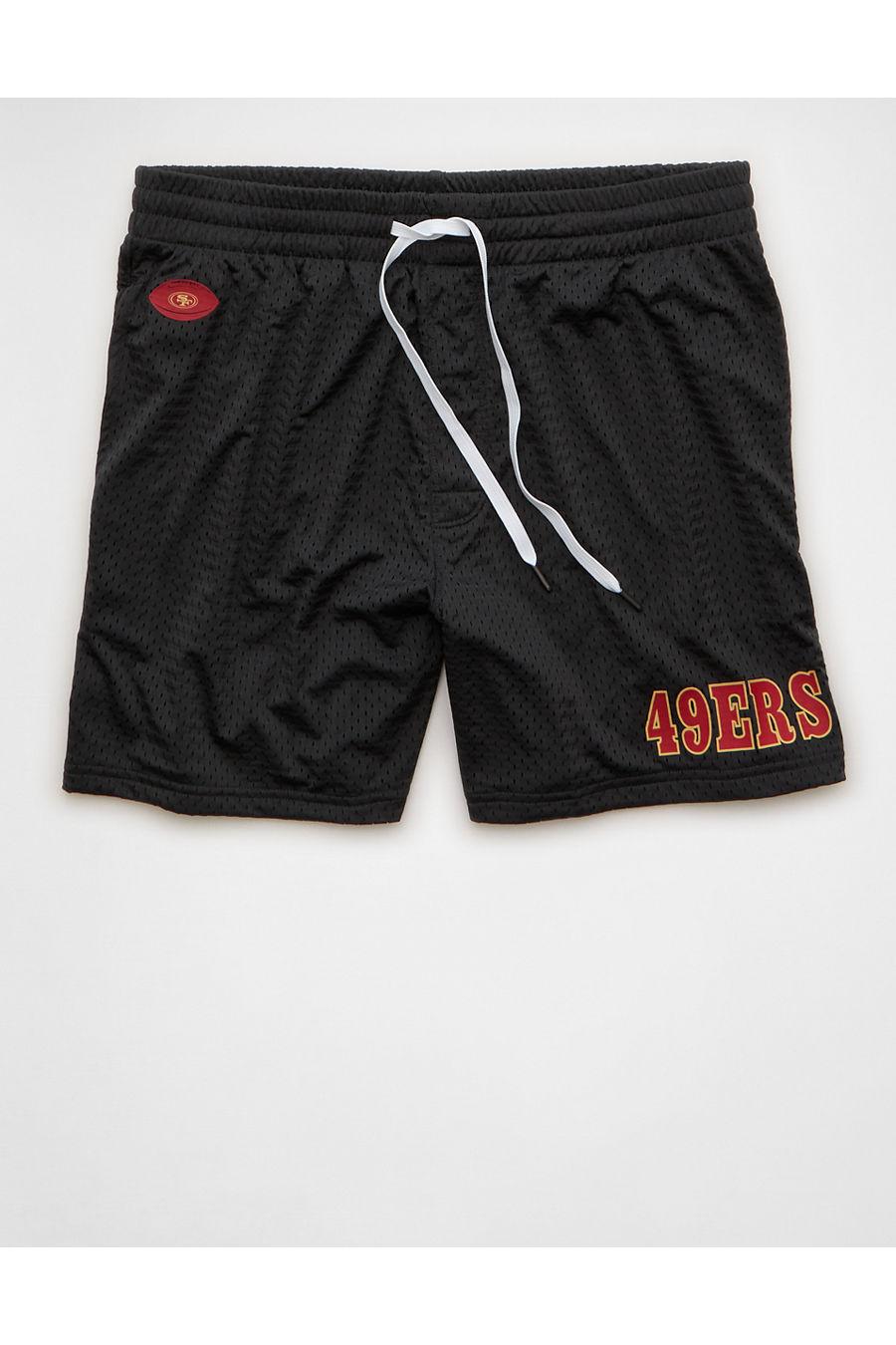 NFSan Francisco 49ers 6" Meshounge Short Men's Black by AMERICAN EAGLE