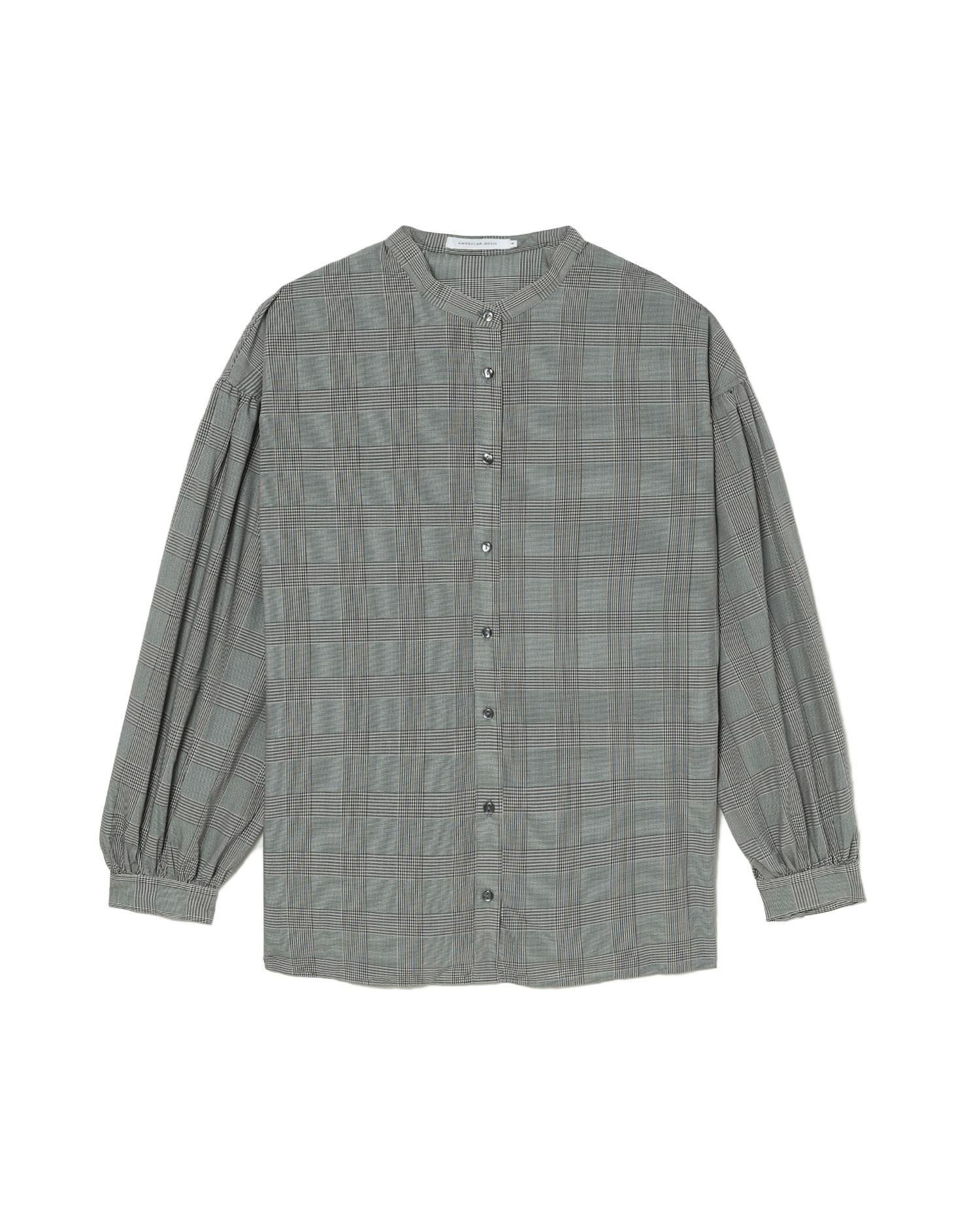 Relaxed checkered button top by AMERICAN HOLIC