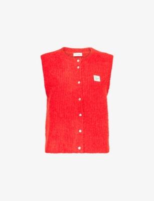East Brand-Patch Alpaca-Blend Vest by AMERICAN VINTAGE