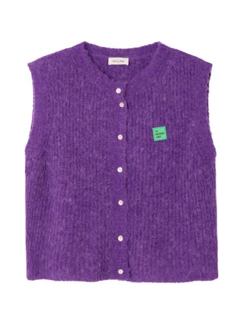 East sleeveless cardigan by AMERICAN VINTAGE