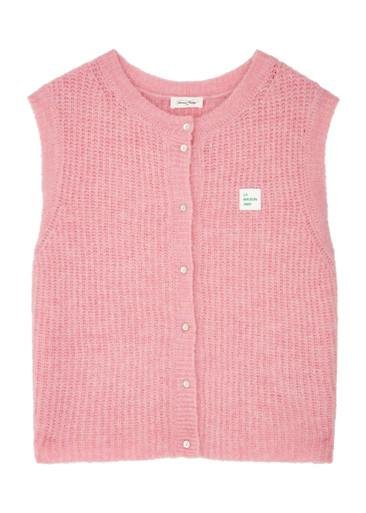 G East logo knitted vest by AMERICAN VINTAGE