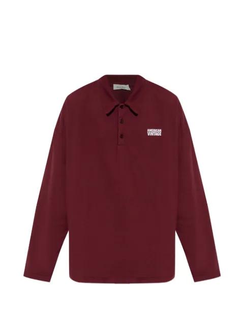 Gixy long-sleeved polo shirt by AMERICAN VINTAGE