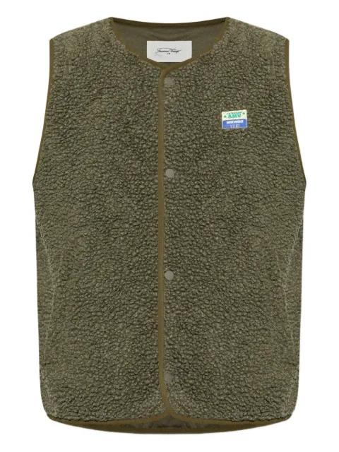 Hoktown button-fastening fleece gilet by AMERICAN VINTAGE