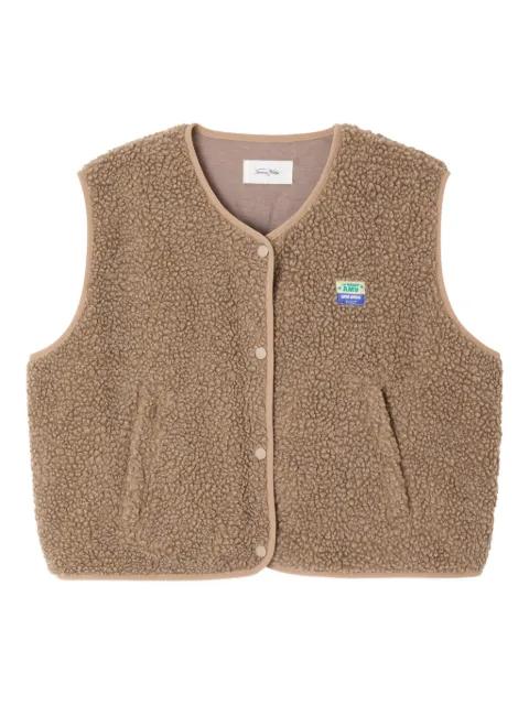 Hoktown shearling zip gilet by AMERICAN VINTAGE