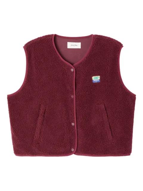 Hoktown textured zip gilet by AMERICAN VINTAGE