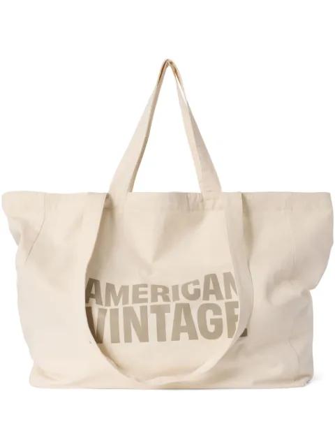 Lycaz logo-print tote bag by AMERICAN VINTAGE