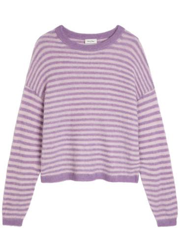 Nenybay striped brushed-knit jumper by AMERICAN VINTAGE