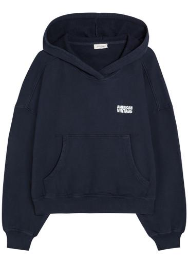 Plizzy hoodied cotton sweatshirt by AMERICAN VINTAGE