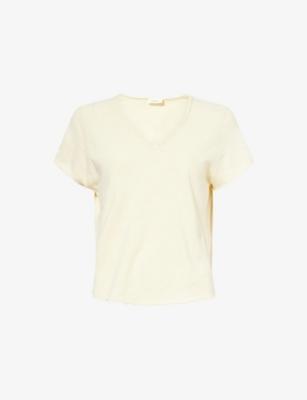 Sonoma V-Neck Cotton T-Shirt by AMERICAN VINTAGE