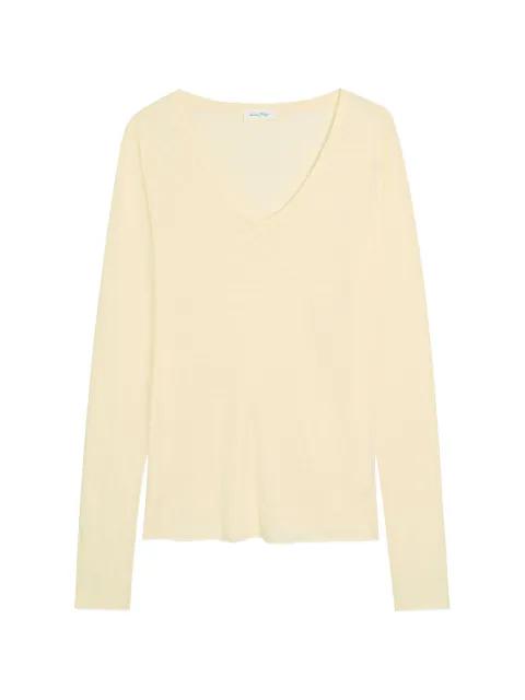 V-neck long-sleeve T-shirt by AMERICAN VINTAGE