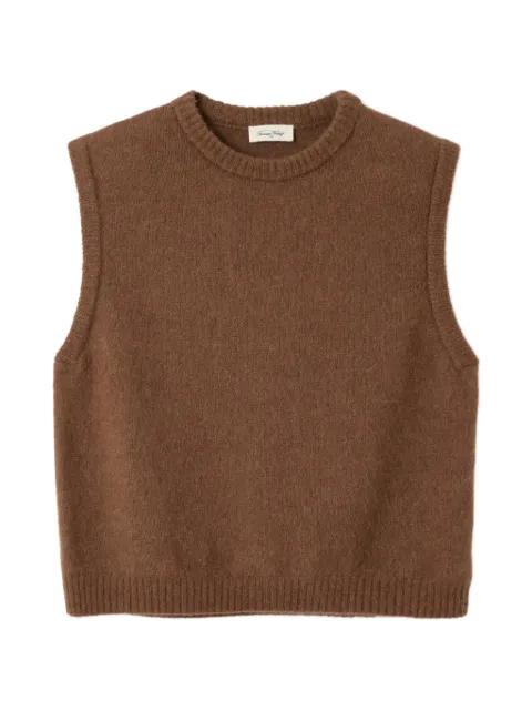 crew-neck knitted top by AMERICAN VINTAGE