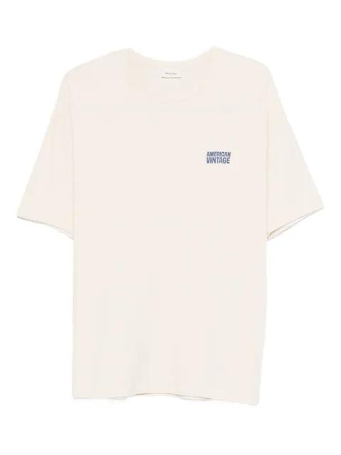logo-detail T-shirt by AMERICAN VINTAGE