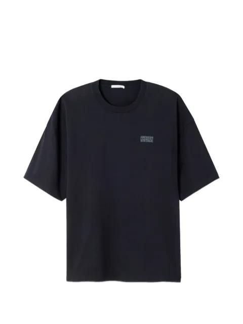 logo-print oversized T-shirt by AMERICAN VINTAGE