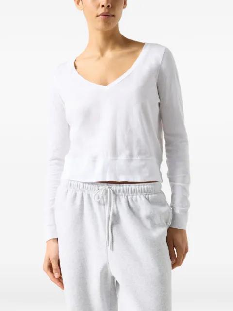 long-sleeve V-neck T-shirt by AMERICAN VINTAGE
