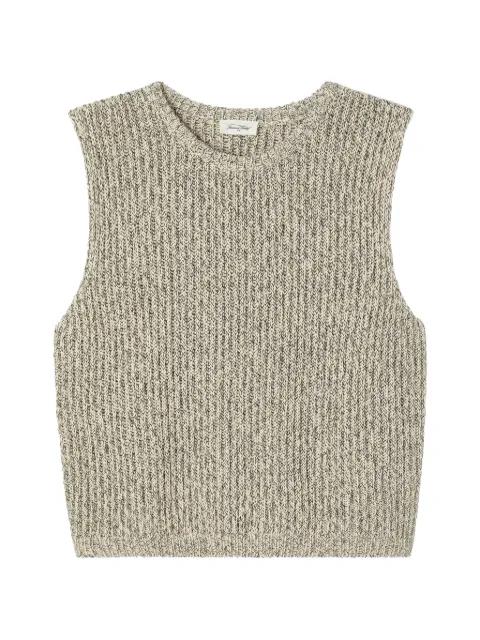 sleeveless marled sweater by AMERICAN VINTAGE