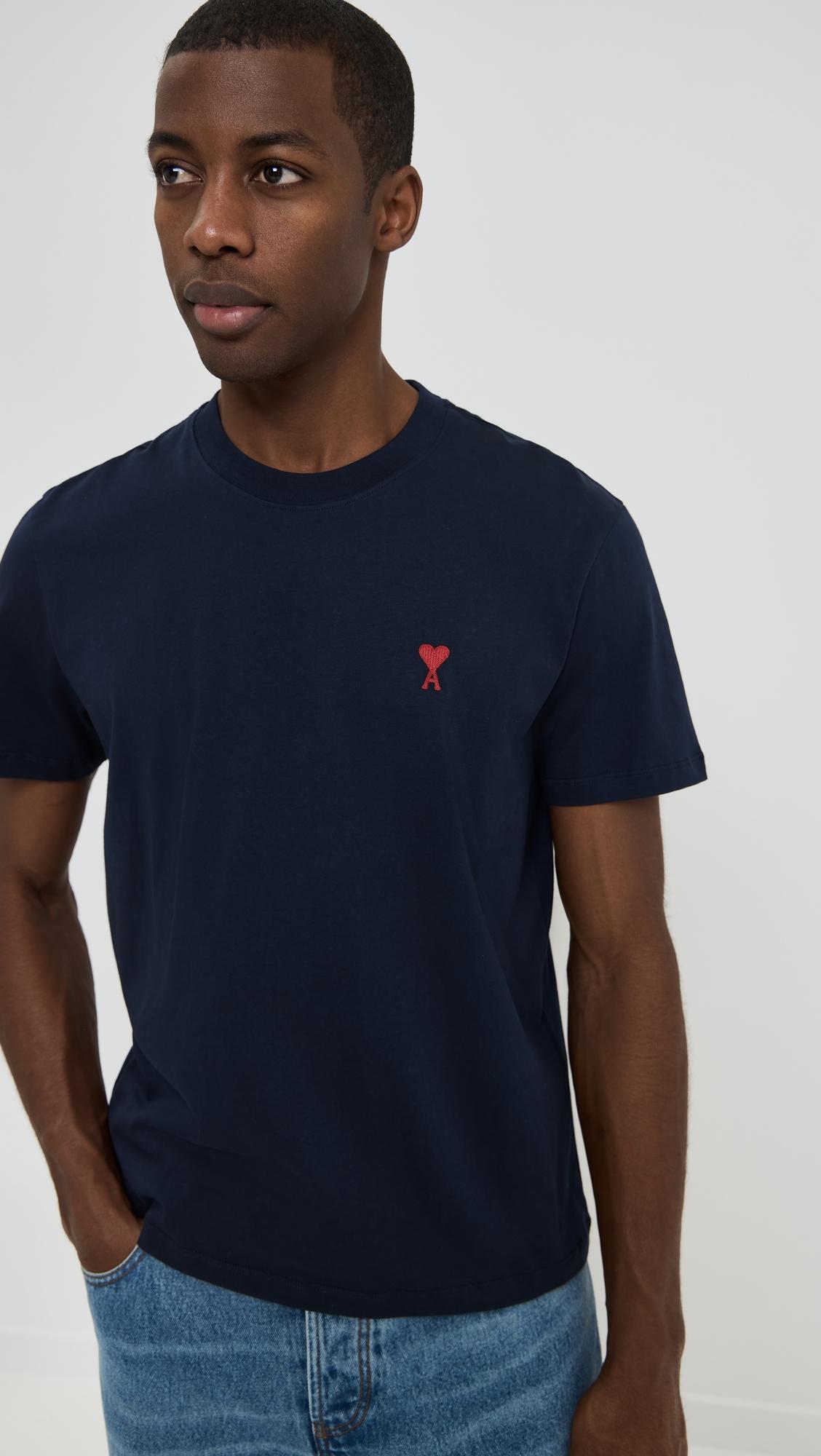 ADC Classic Fit Red Logo Tee by AMI