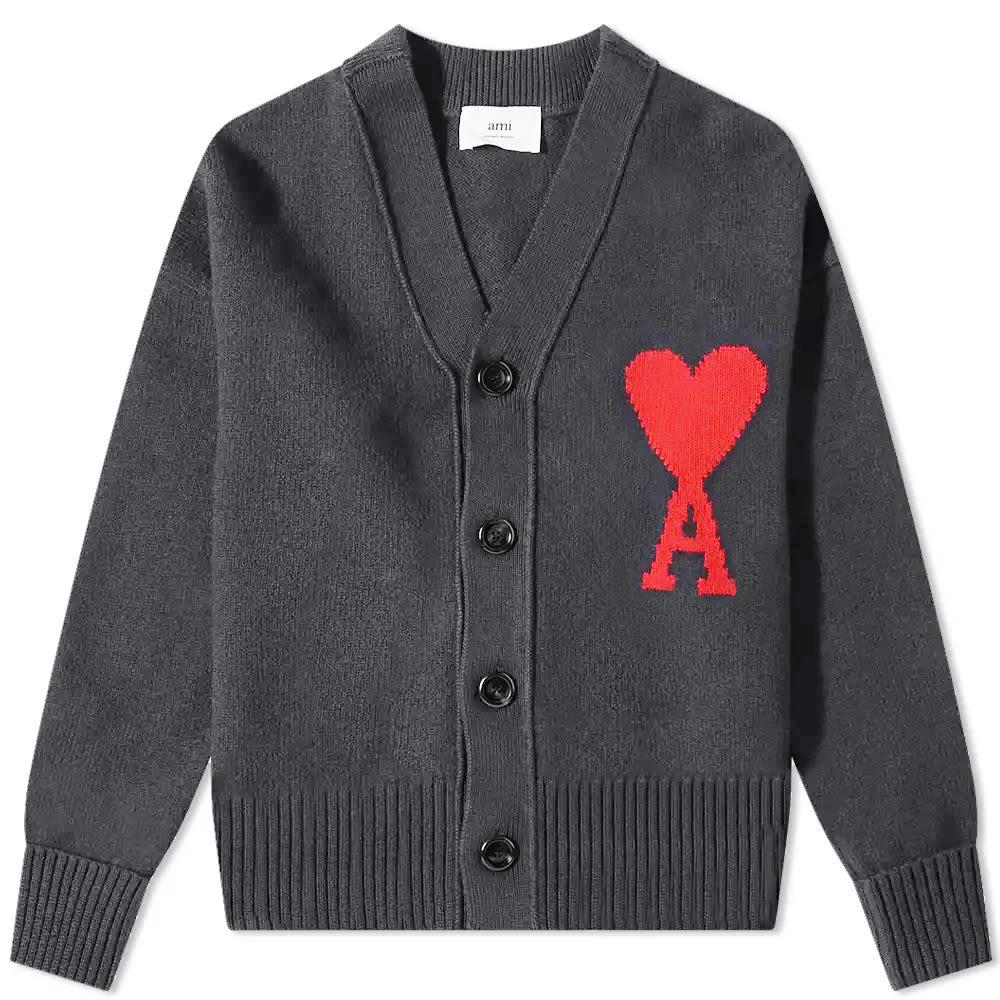 AMI Large A Heart Cardigan by AMI