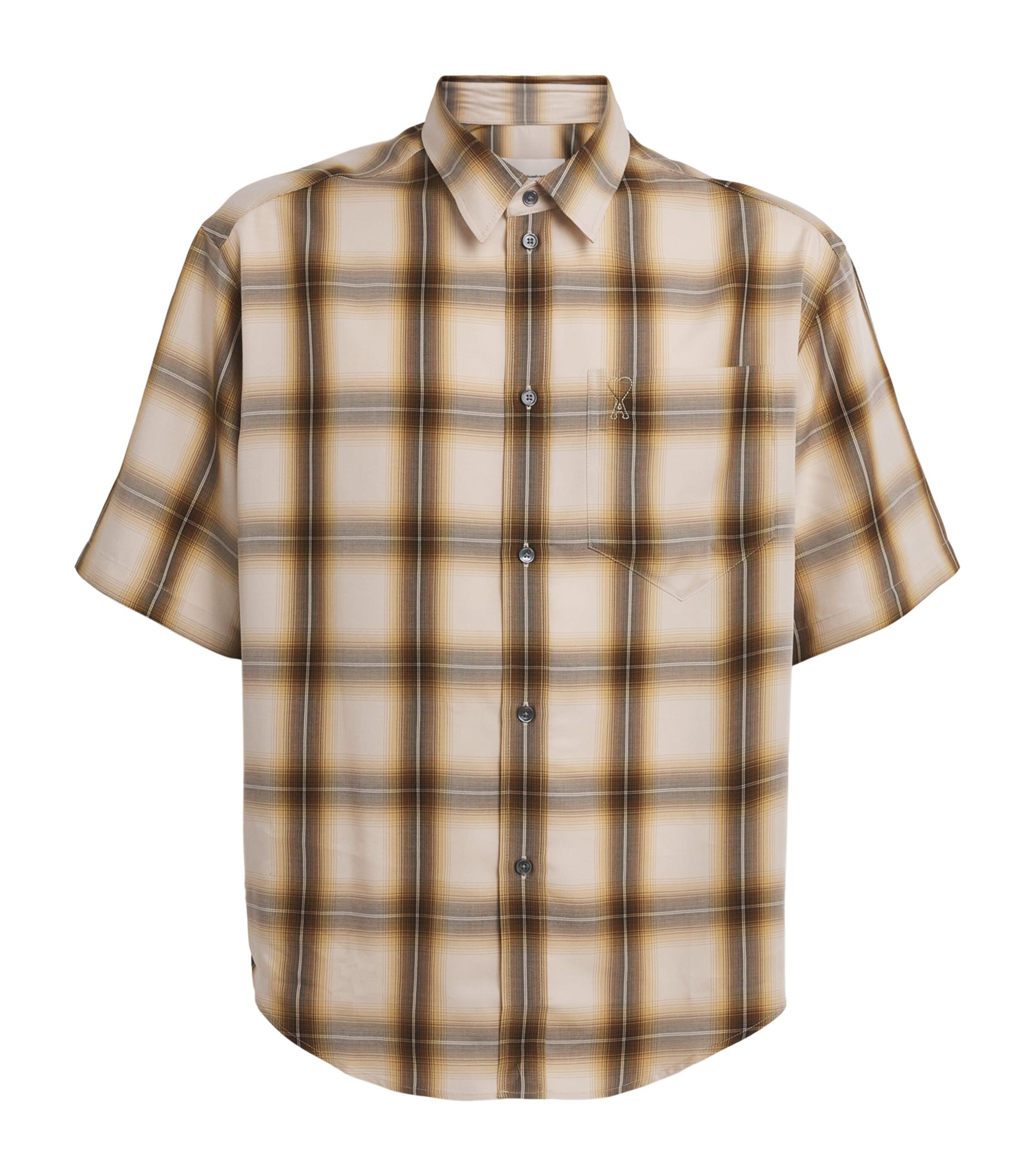 AMI Paris Check Short-Sleeve Shirt by AMI