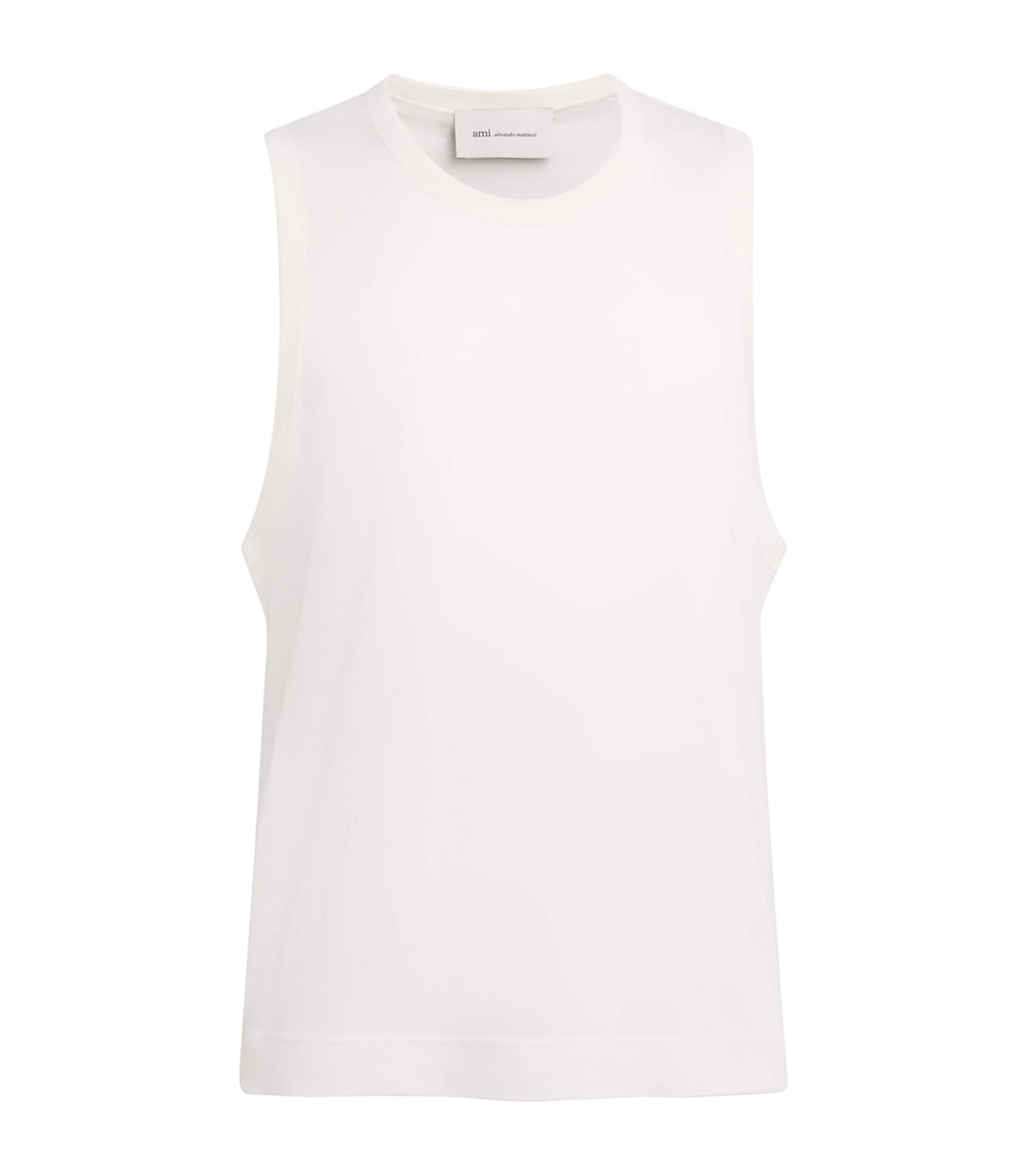 AMI Paris Cotton Ami de Coeur Tank Top by AMI