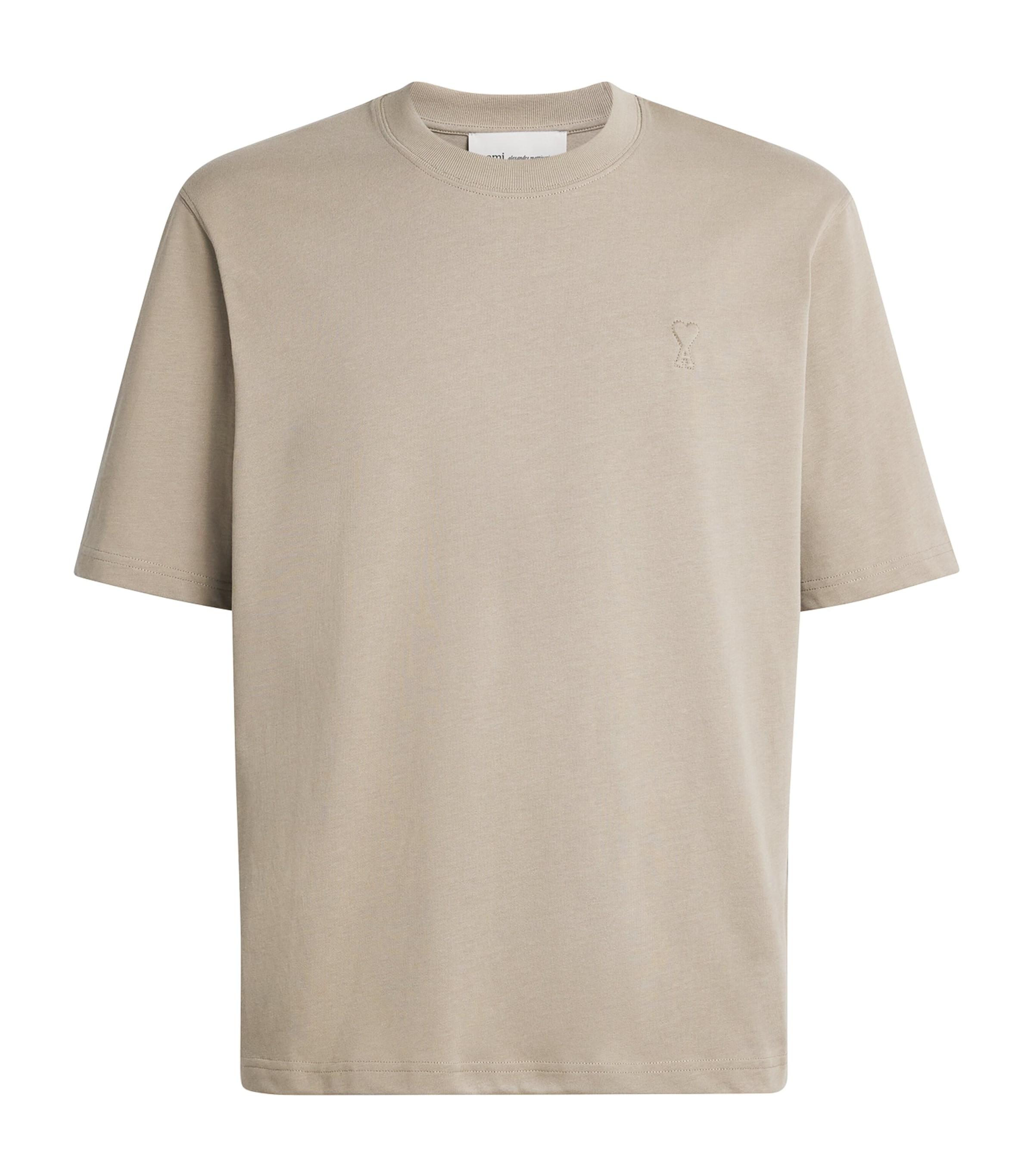 AMI Paris Cotton Embossed Logo T-Shirt by AMI
