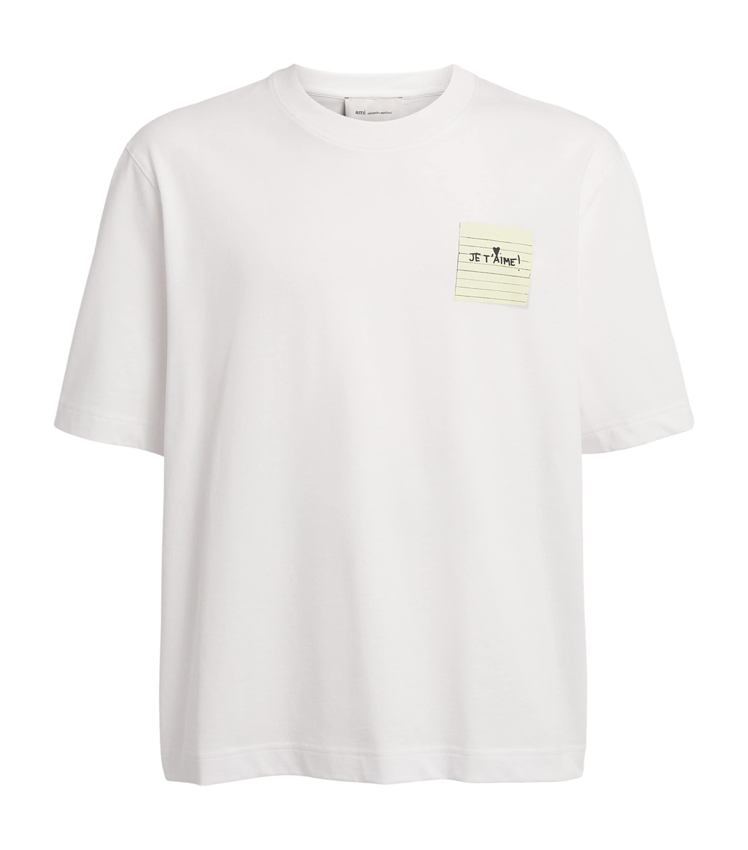 AMI Paris Cotton Post It T-Shirt by AMI