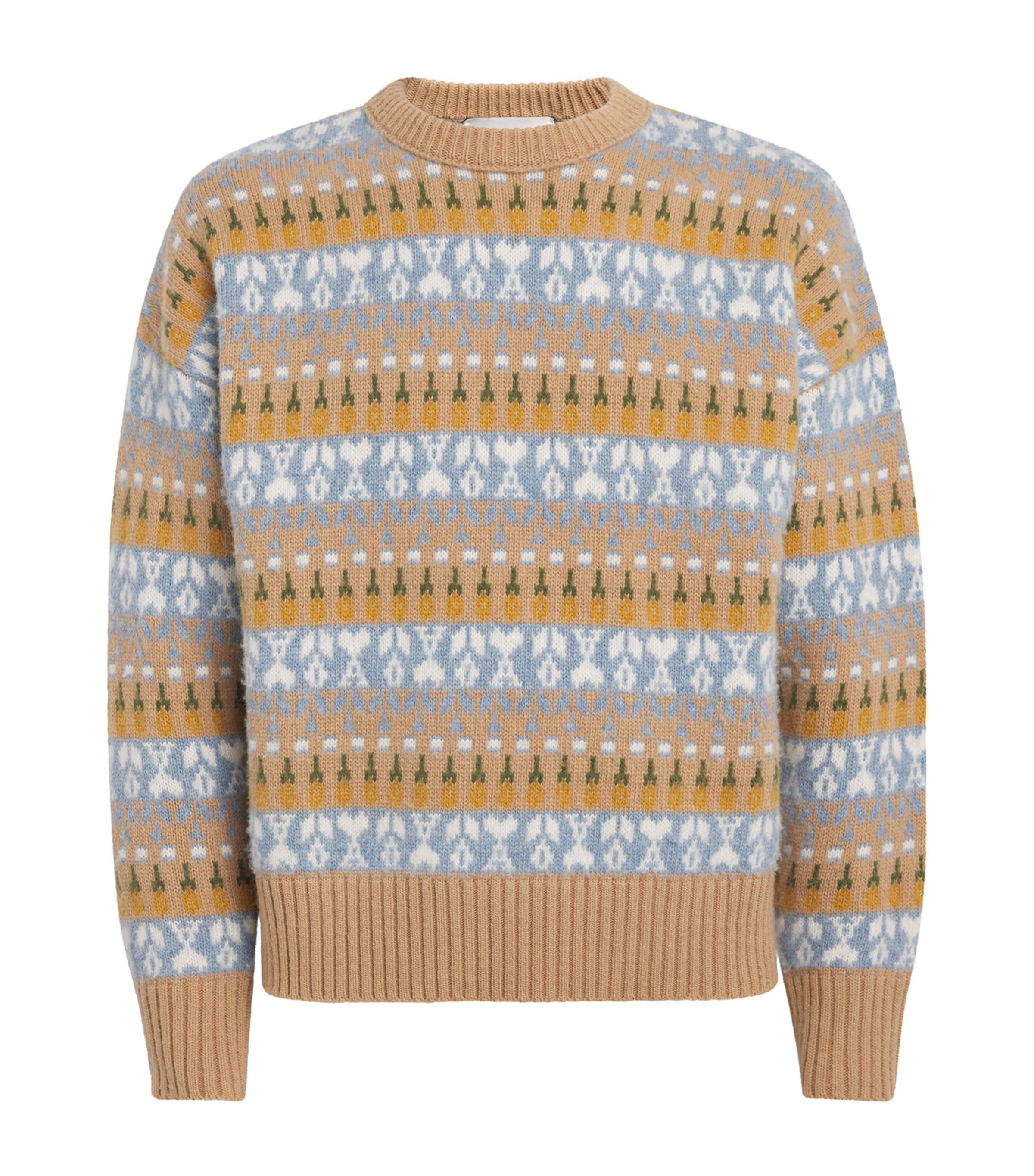 AMI Paris Wool Ami de Coeur Sweater by AMI