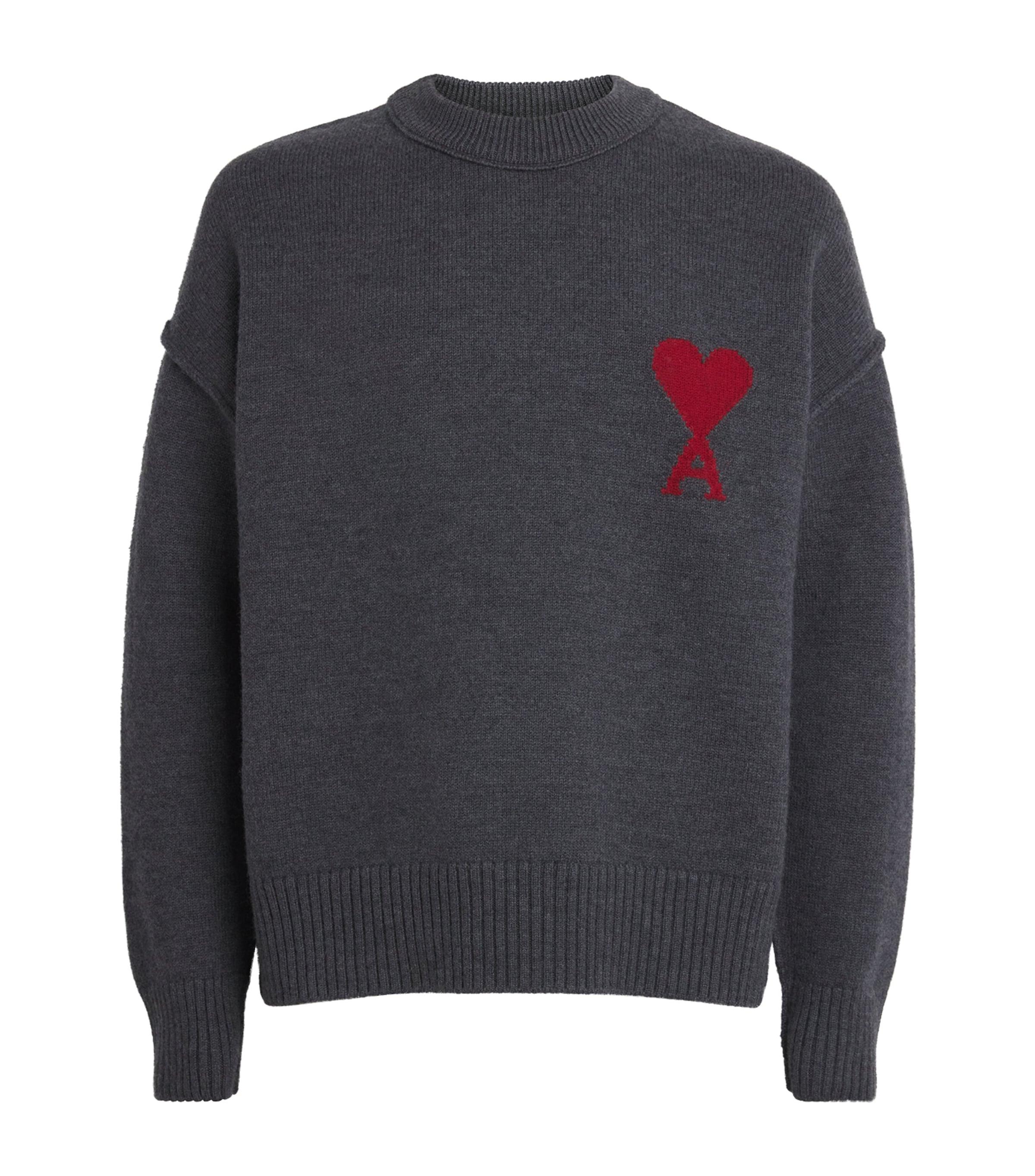 AMI Paris Wool Ami de Coeur Sweater by AMI